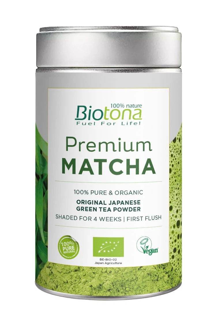 MATCHA JAPANISCHER PREMIUM GRÜNER TEE BIO 80 g - BIOTON