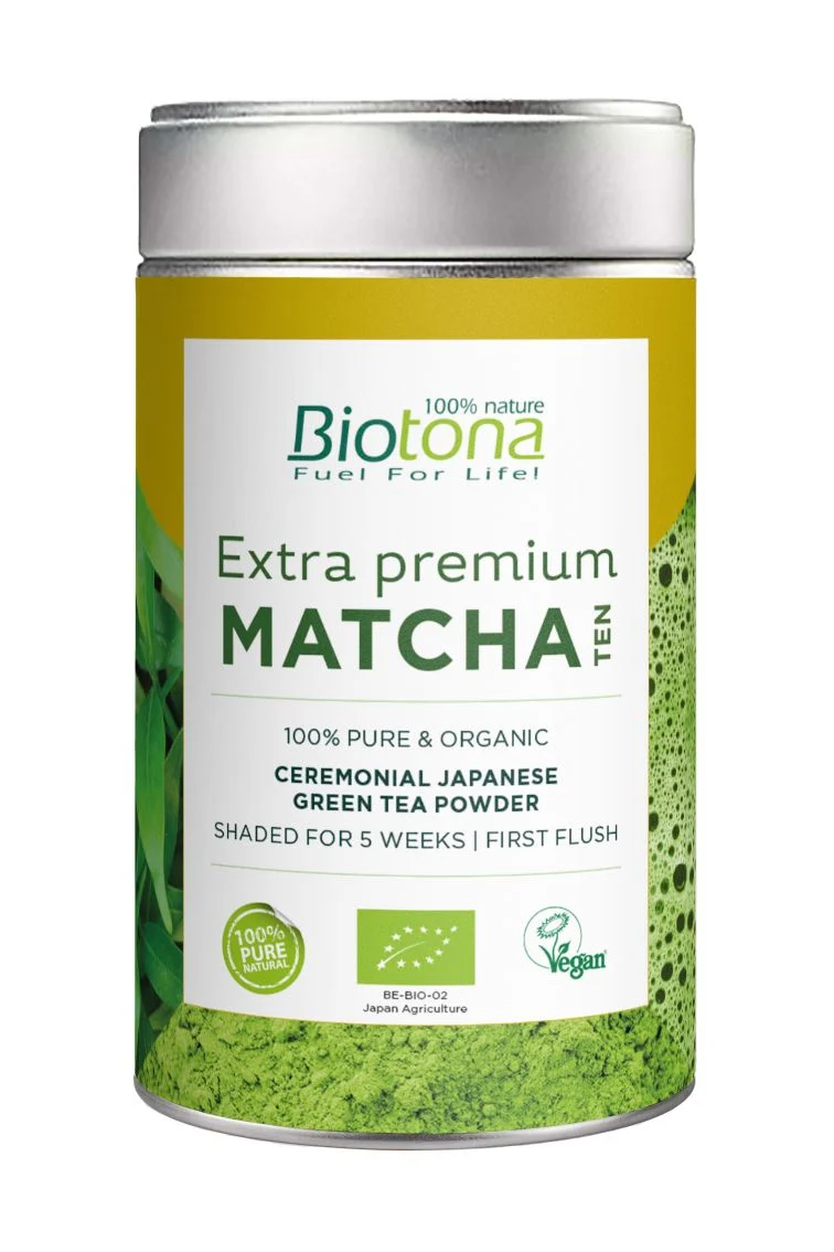 JAPANISCHER MATCHA GRÜNER TEE EXTRA PREMIUM BIO 70 g - BIOTON