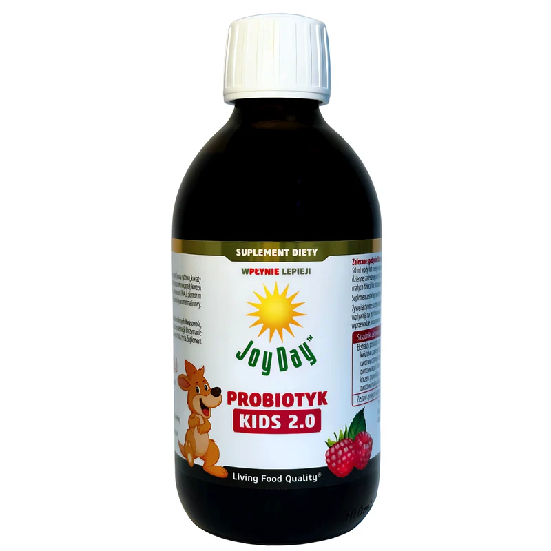 Glutenfreies PROBIOTIKUM mit Himbeergeschmack FÜR KINDER AB 3 JAHREN BIO 300 ml - JOY DAY