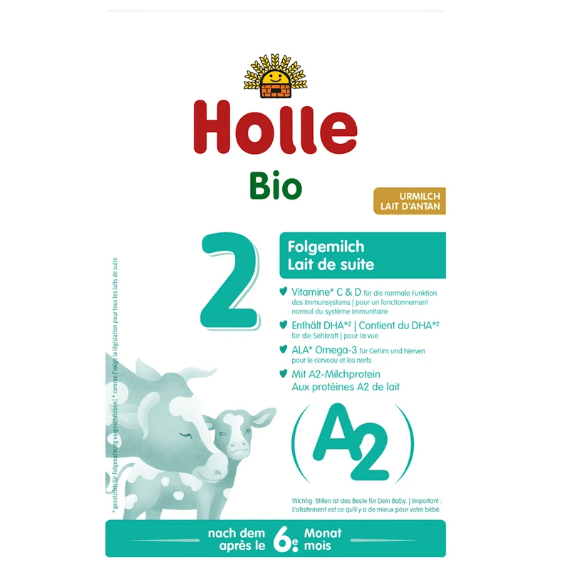 A2 BREED MILK FOR BABIES AFTER 6 MONTHS BIO 400 g - HOLLE