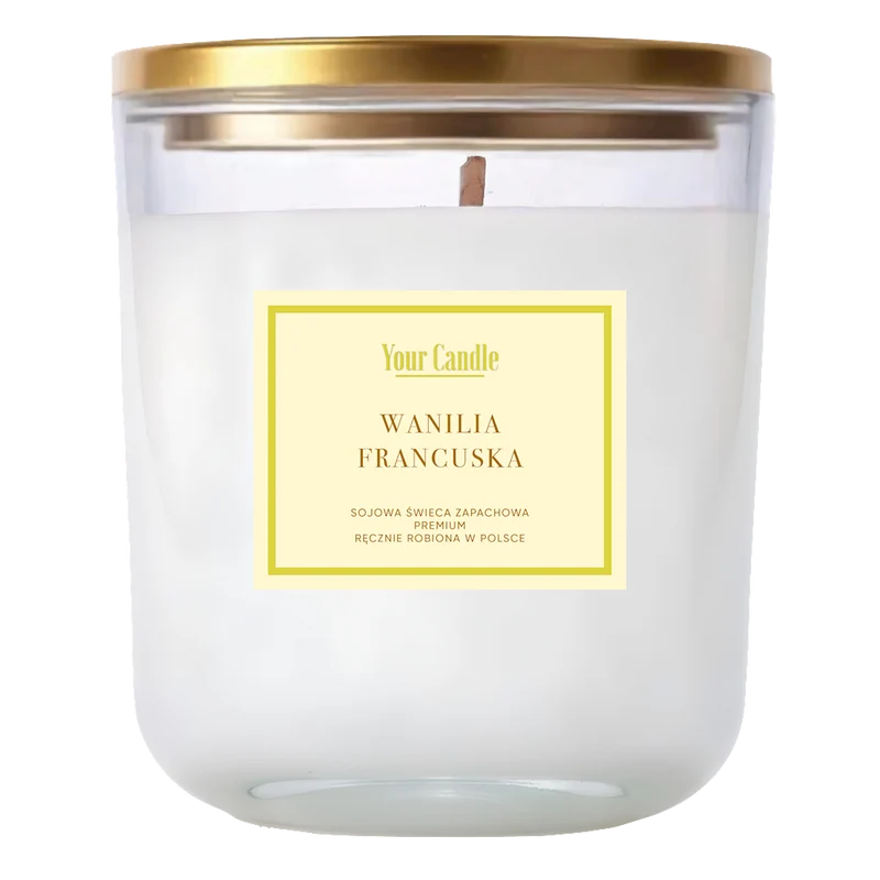 Französische Vanille duftende Sojakerze 180 ml - IHRE KERZE (SAISONPRODUKT)