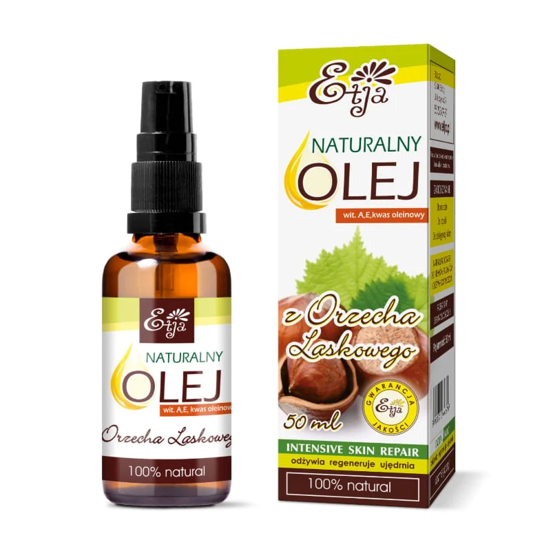Unraffiniertes Haselnussöl kaltgepresst 50 ml ETJA DATE: 12.2025