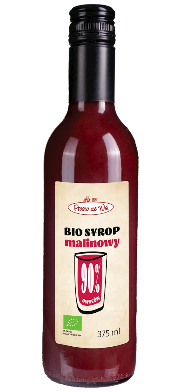 BIO 375 ml Himbeersirup - PROSTO ZE WSI DATUM: 12.2025