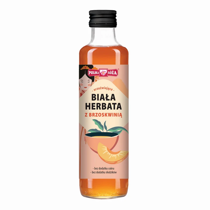 Weißer Tee mit Pfirsich 250ml POLSKA RÓŻA