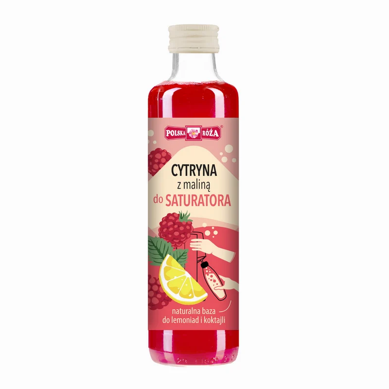 Zitronen-Himbeer-Sirup für Karbonisatoren 250ml POLSKA RÓŻA