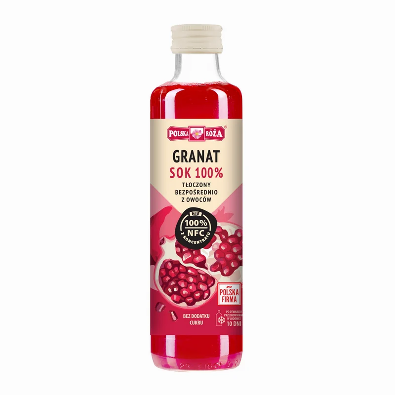 GRANAT 100% NFC-Saft 250ml ohne Zuckerzusatz POLSKA RÓŻA