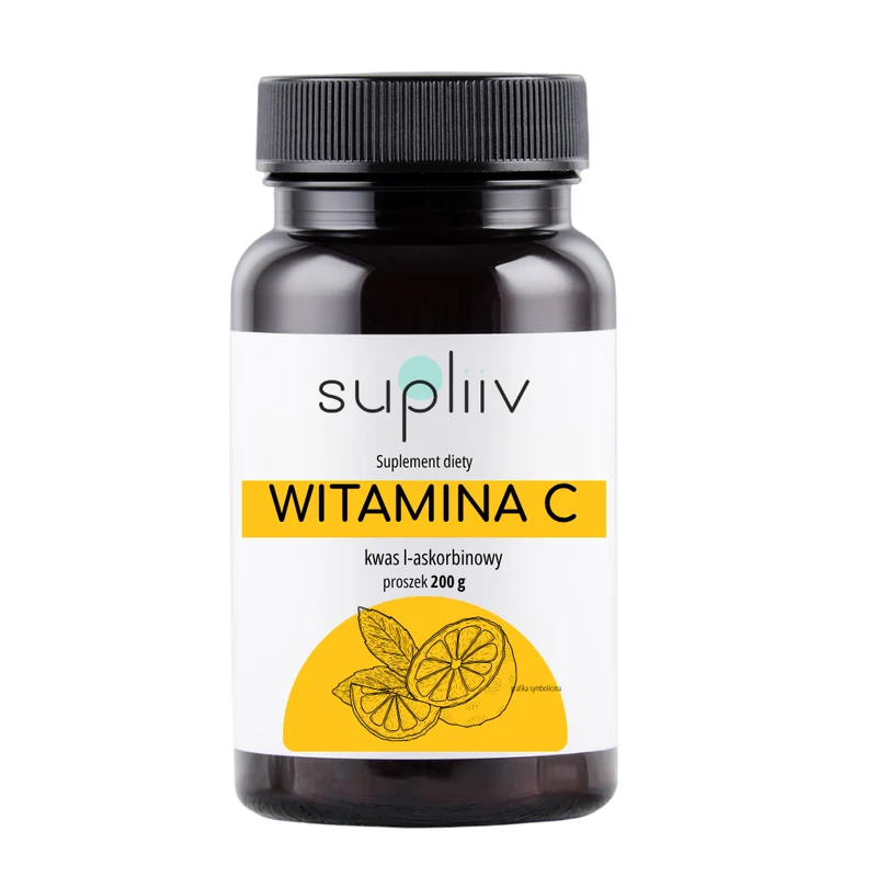 Vitamin C L-Ascorbinsäure-Pulver 200g SUPLIIV