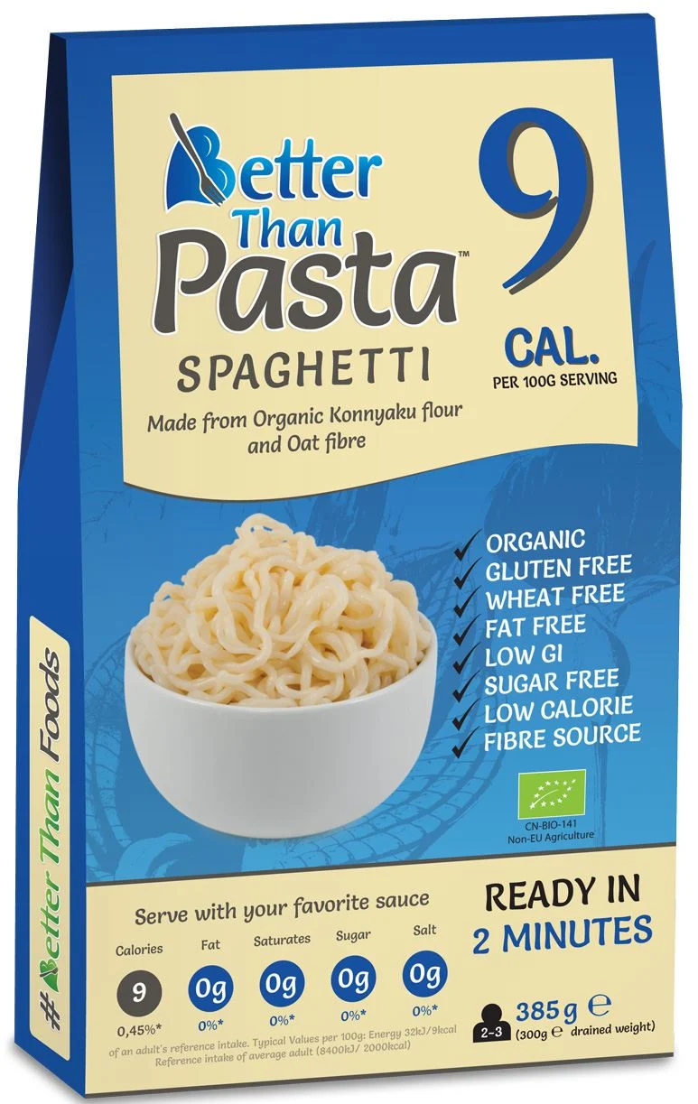 BETTER THAN FOODS Glutenfreie Konjac Spaghetti-Nudeln BIO 385g