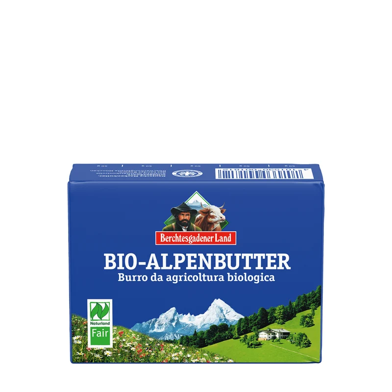 BEURRE DES ALPINES (82 % MG) BIO 250 g - BERCHTESGADENER LAND