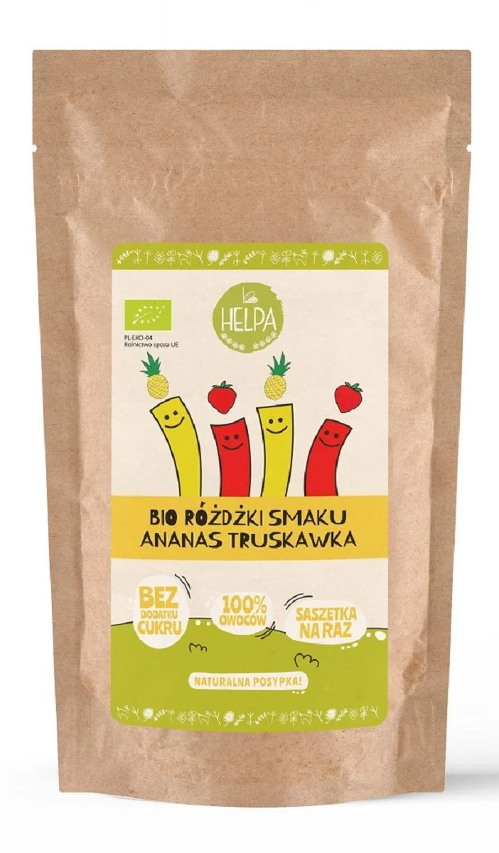 TASTE MIX ANANAS - STRAW (LIOFILIZIERTE FRÜCHTE) BIO (10 x 2 g) 20 g - HELPA DATE: 01.2026