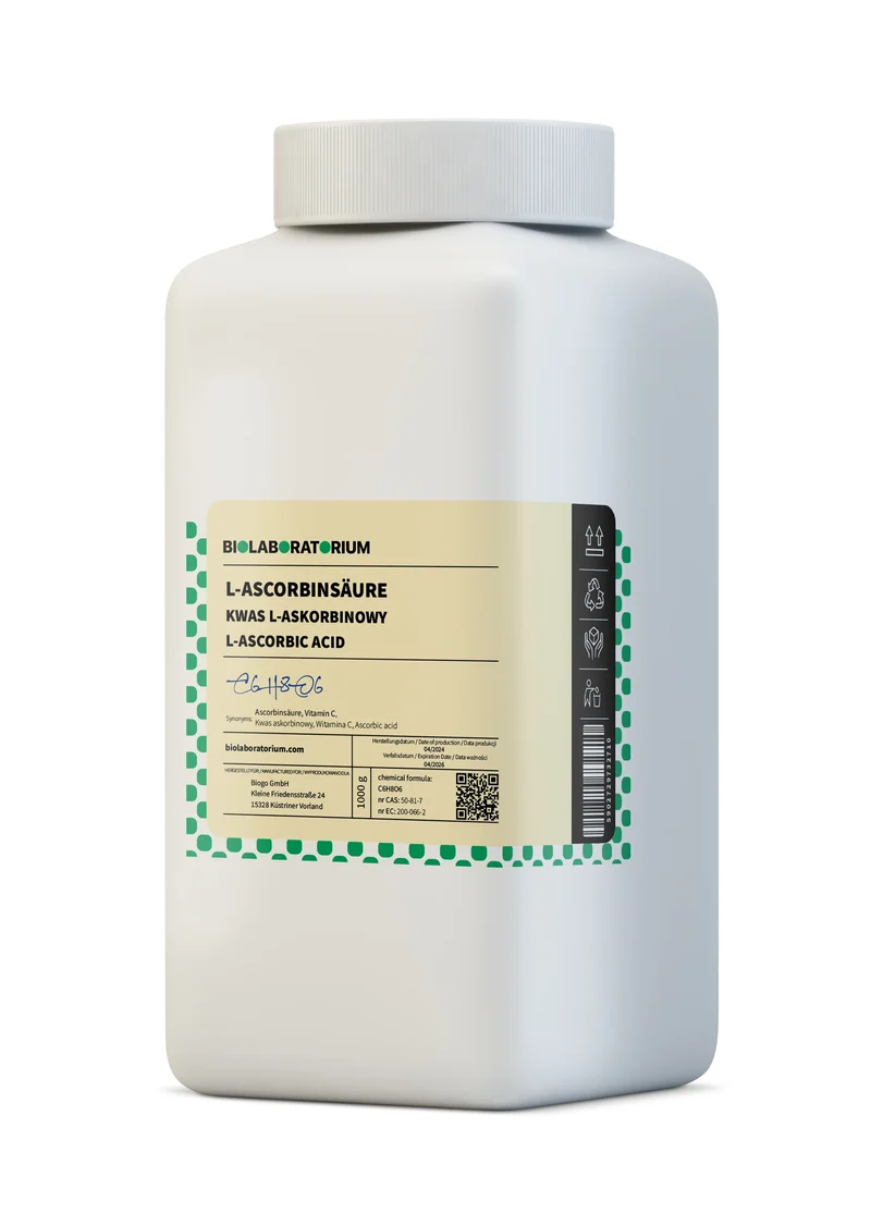 L-Ascorbinsäure Vitamin C 1kg 99,5% BioLaboratorium