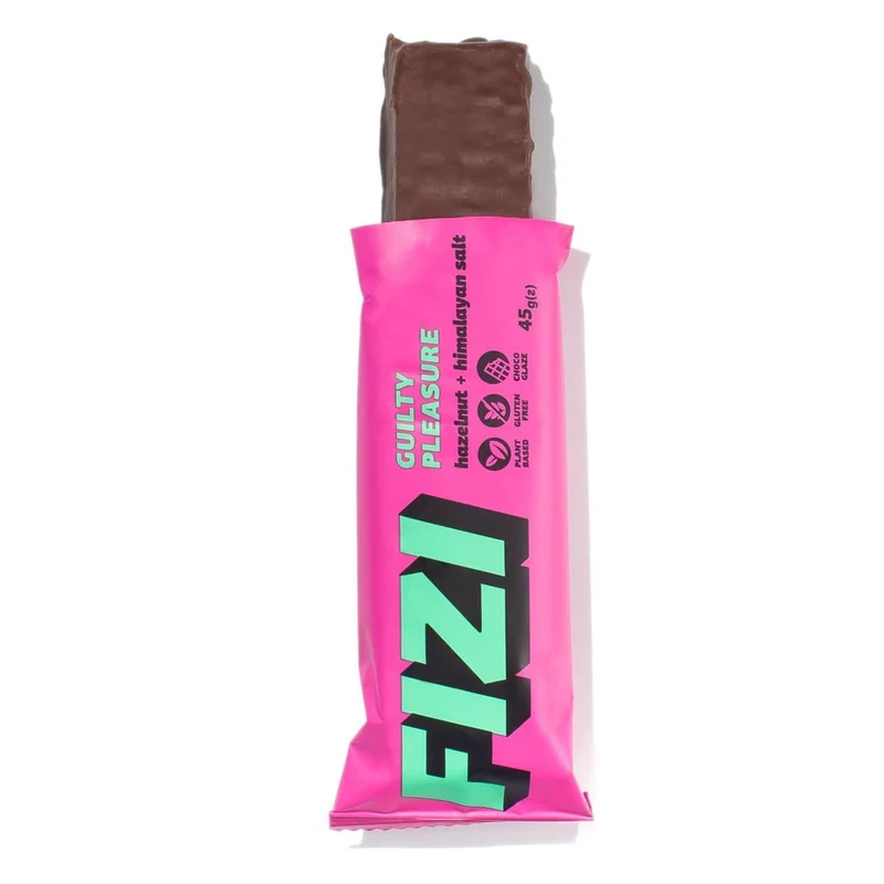 Barre enrobée de Chocolat Noisette + Sel de l’Himalaya 45 g – FIZI