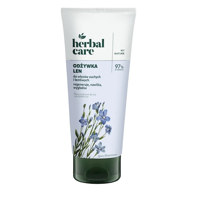 HERBAL CARE Leinsamen Conditioner für trockenes und sprödes Haar Tube 200ml FARMONA