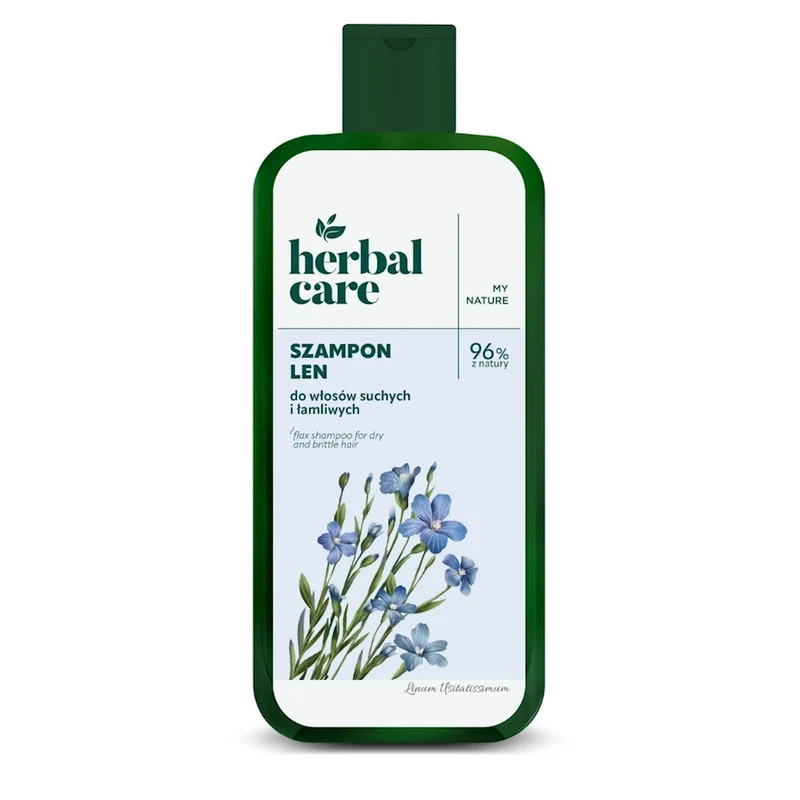 HERBAL CARE Flachs Shampoo für trockenes und sprödes Haar 330ml FARMONA
