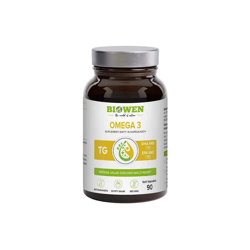 BIOWEN Omega 3 - 660 mg EPA, 440 mg DHA, 90 Kapseln