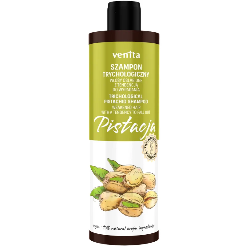VENITA Trichological Pistachio Shampoo für geschwächtes, zum Ausfallen neigendes Haar 300ml