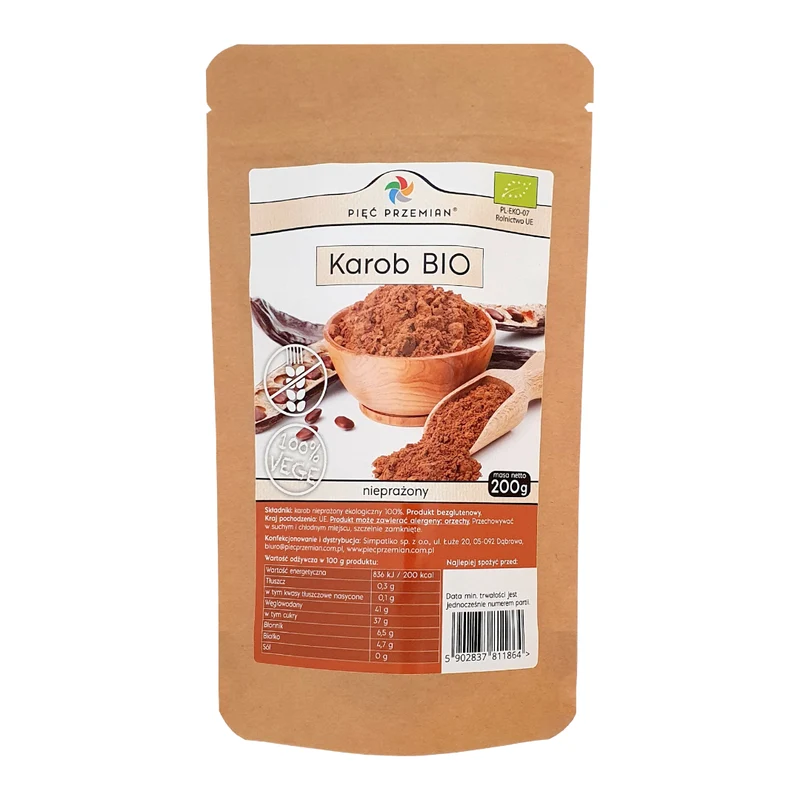 FIVE CHANGES Ungeröstetes Johannisbrot BIO 200g