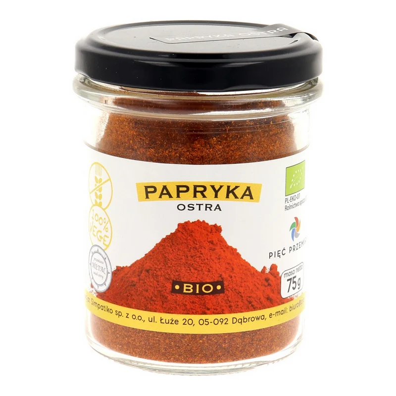 FIVE CHANGES Glutenfreier gemahlener scharfer Paprika BIO 75g