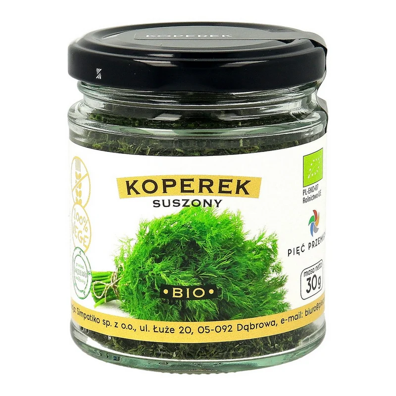 FIVE CHANGES Glutenfreier getrockneter Dill BIO 30g