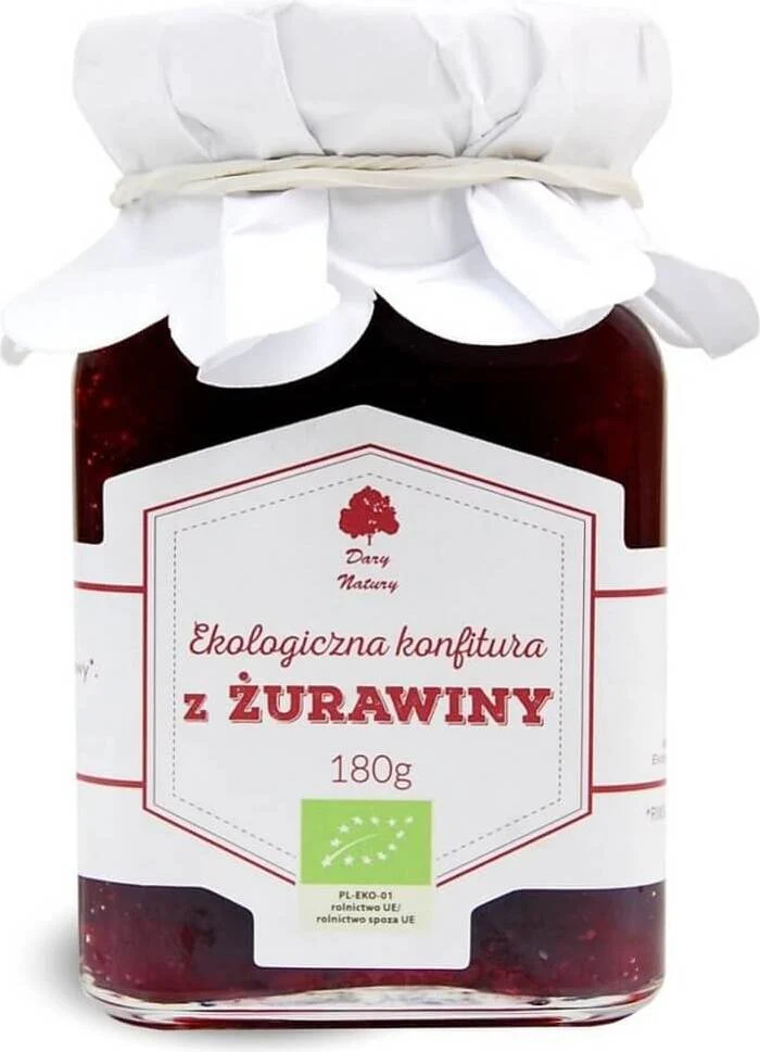 Preiselbeerkonfitüre BIO 180 g - DARY NATURY DATE: 12.2025