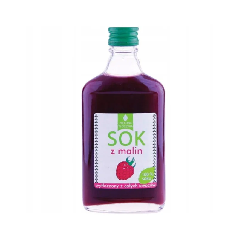 Saft Zielona Tłocznia MALINA 100% - Flasche Glas 200 ml DATE: 11.2025