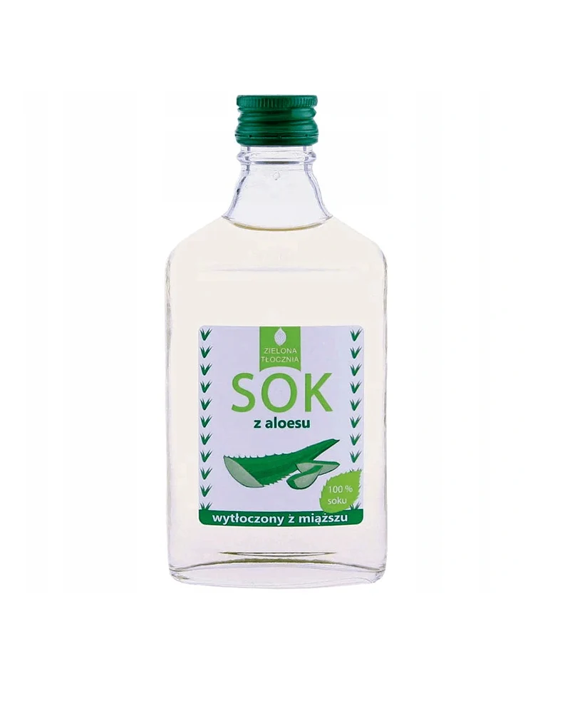 Green Press Juice ALOES 100% - 200 ml Glasflasche DATE: 12.2025
