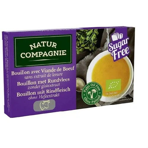 BULION - RINDFLEISCHWÜRFEL OHNE ZUCKERZUSATZ BIO 80 g - NATUR COMPAGNIE DATE: 12.2025