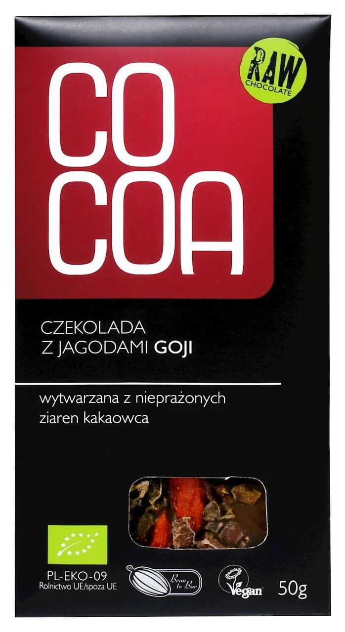 HEILIGE SCHOKOLADE MIT GOJI-BERRY BIO 50 g - KAKA DATE: 11.2025