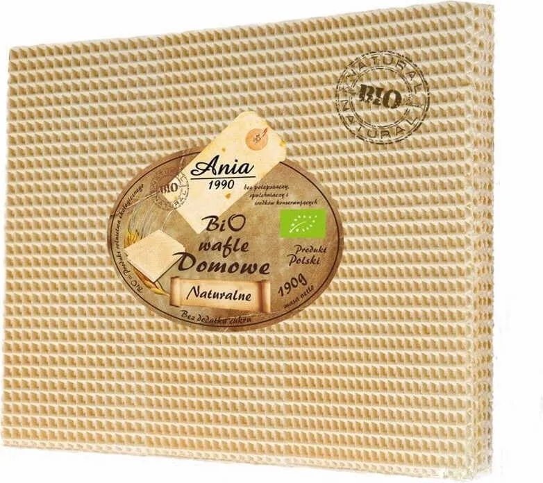 Natürliche hausgemachte Waffeln ohne Zuckerzusatz Bio 190 G Bio Ania DATE: 11.2025