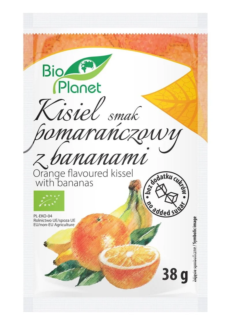 KISIEL mit Orangengeschmack und BANANEN-BIO 38 g - BIO PLANET DATE: 11.2025