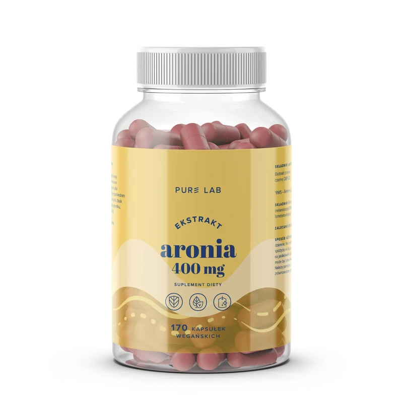 PURE LAB Schwarzer Aroniaextrakt 400 mg (170 Kapseln) DATUM: 11.2025