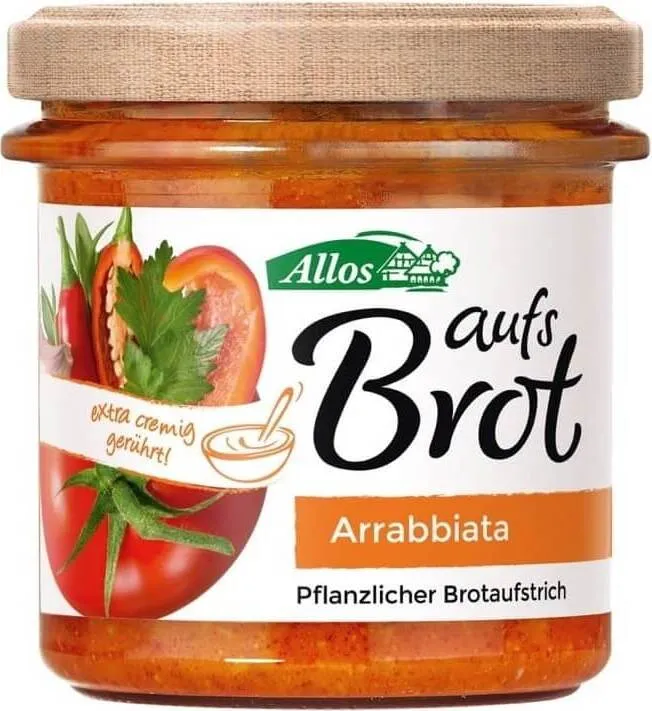 Glutenfreie ARRABBIATA CREME PASTE BIO 140 g - ALLOS DATE: 11.2025