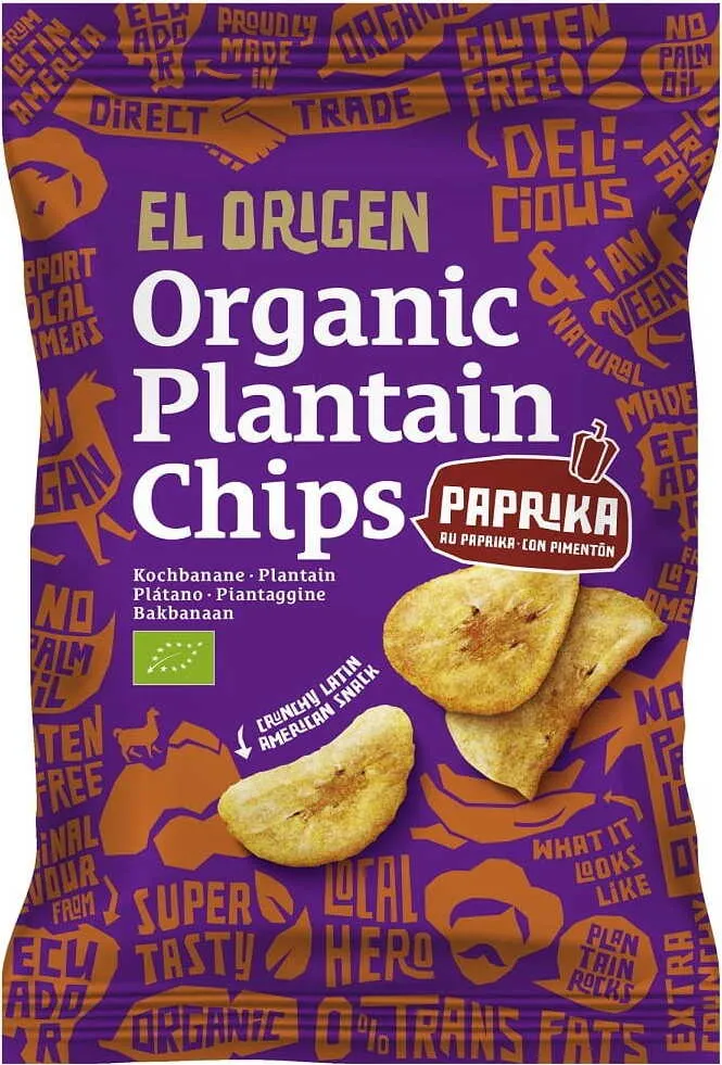 GLUTENFREIE PAPIERCHIPS BIO 80 g - EL ORIGEN DATUM: 01.2026