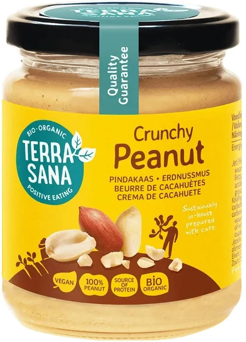 geröstete Erdnuss knusprig 100 % CRUNCHY BIO 250 g - TERRASANA