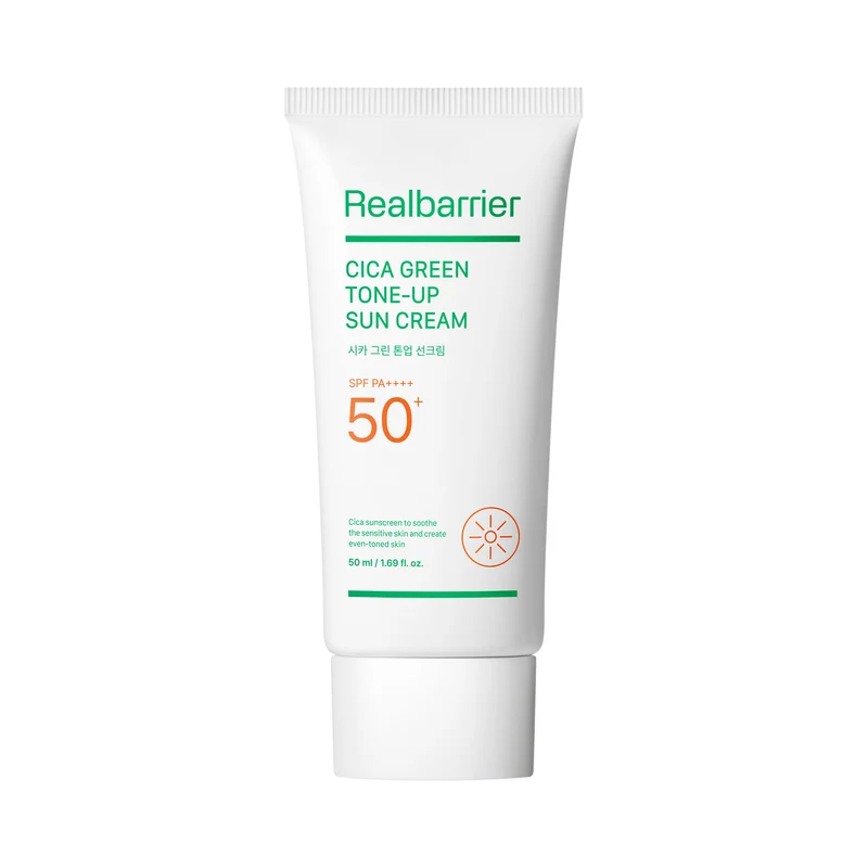 CICA GREEN TONE-UP SPF 50 ml - REAL BARRIER Sonnenschutz CORAEAN TONISING CREAM 50 ml - REAL BARRIER