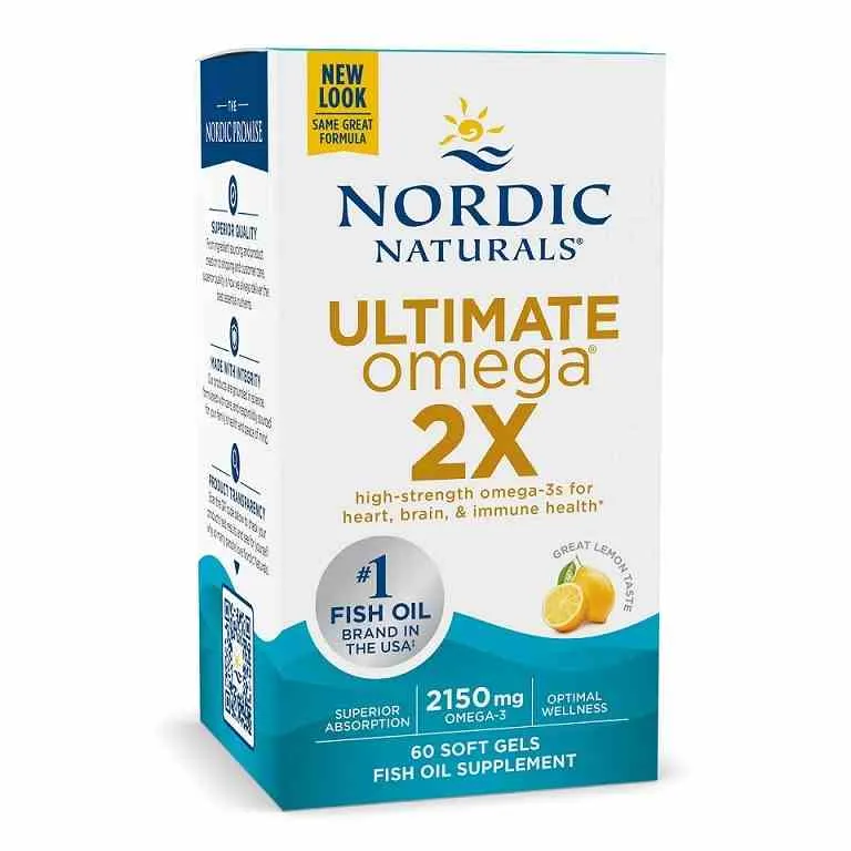 Nordic Naturals Ultimate Omega 2X 120 Weichkapseln mit Zitronengeschmack