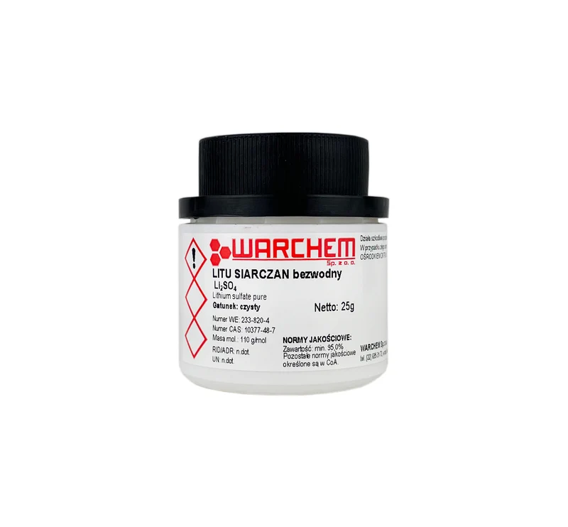 LITIUM SULPHATE wasserfrei - rein 25g WARCHEM