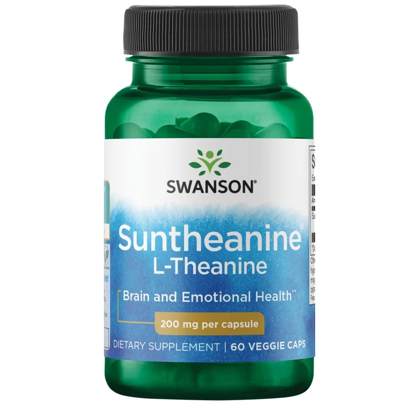 SWANSON Suntheanin L-Theanin 200 mg (60 Kapseln).