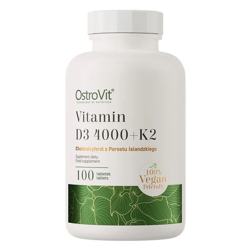 OSTROVIT Vitamin D3 4000 IU + K2 VEGE (100 Tabletten).
