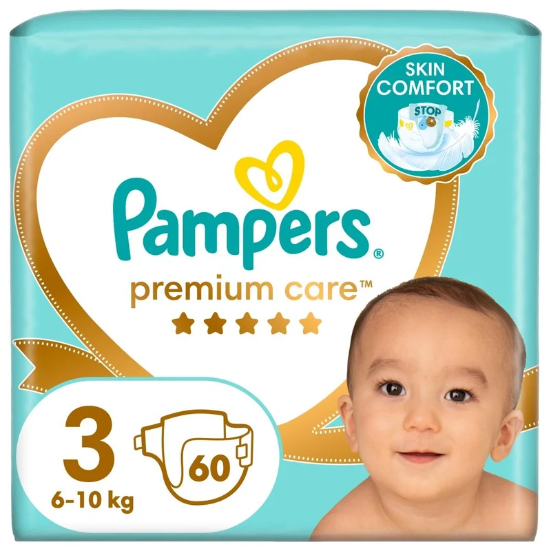 Premium Care Windeln Größe 3 Pampers 60 Stk