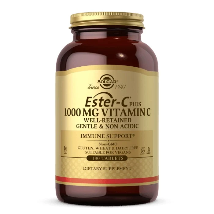 SOLGAR Ester C Plus - Vitamin C 1000 mg (180 Tabletten)
