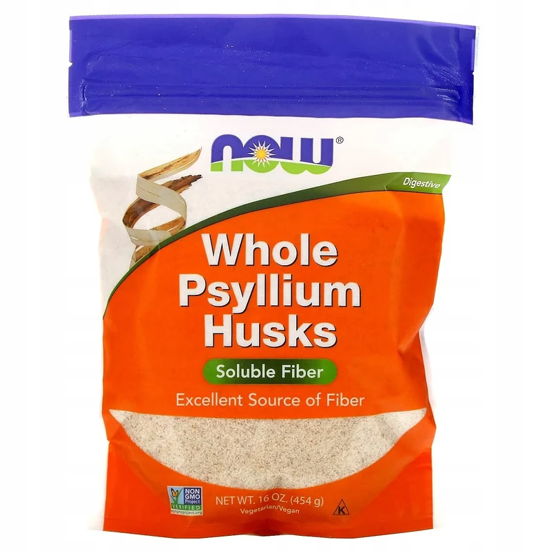 NOW FOODS Ganze Psylliumschalen - Psyllium Paddy (454 g)