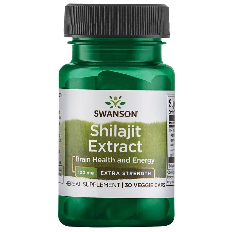 SWANSON Shilajit-Extrakt - Extra Strength 100 mg (30 Kapseln).