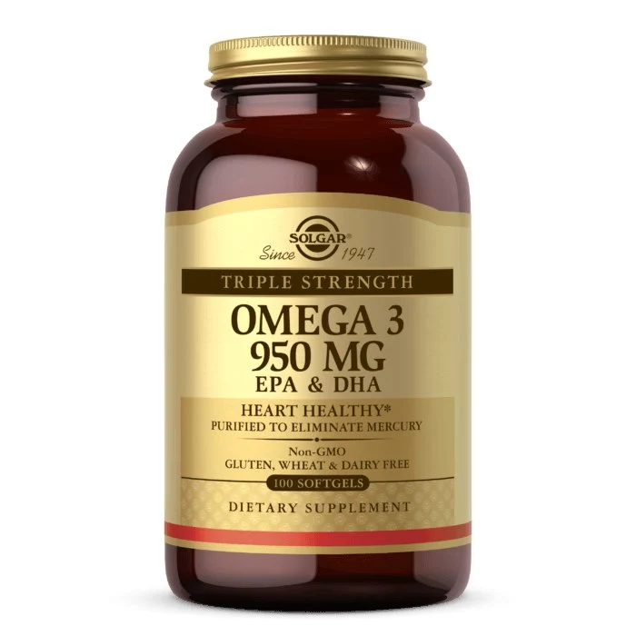 SOLGAR Omega 3 - 950 mg EPA & DHA (100 Kapseln)