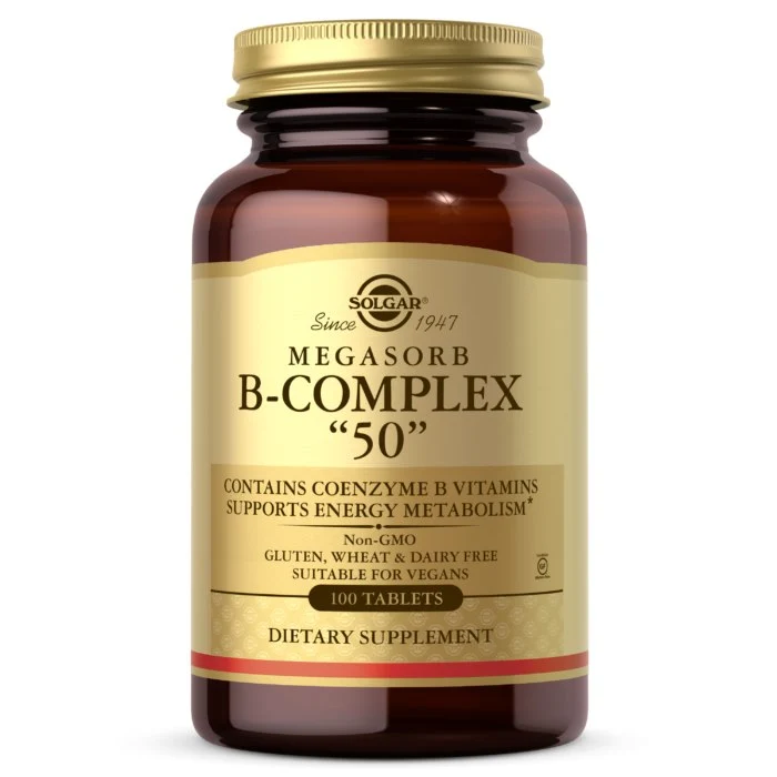 SOLGAR Megasorb B-Komplex 50 (100 Tabletten)