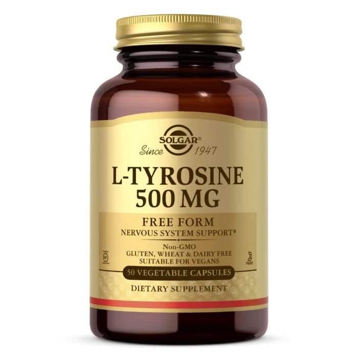 SOLGAR L-Tyrosin - L-Tyrosin 500 mg (50 Kapseln)