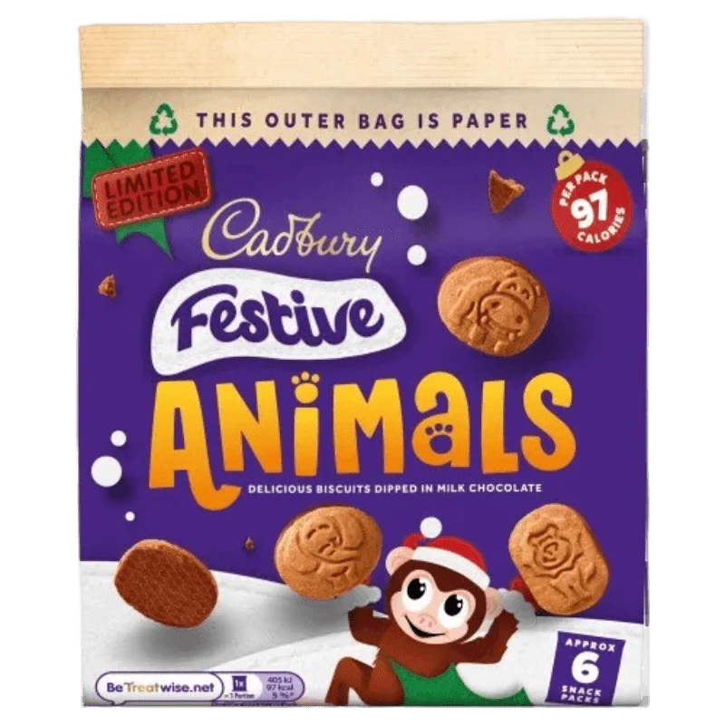 Cadbury Festliche Tiere Kekse 119 g