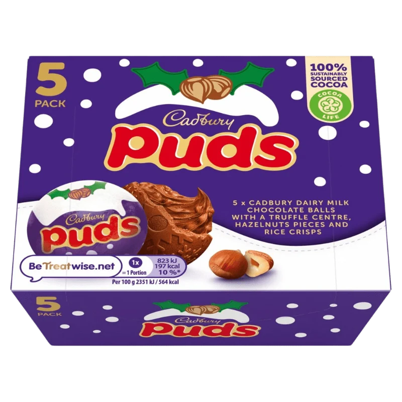 Cadbury Xmas Puds 5er Pack 175 g
