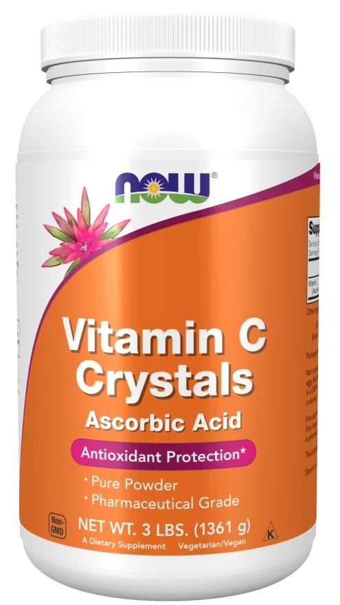 NOW FOODS Vitamin C Kristalle Pulver - Vitamin C (Kristalle) Ascorbinsäure (1361 g)