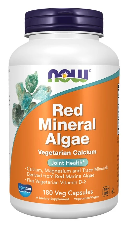 NOW FOODS Rote Mineralalgen Veg - Rote Mineralalgen (180 Kapseln)
